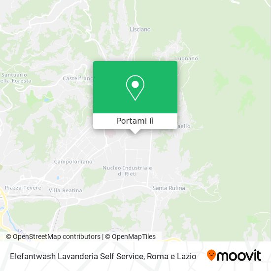 Mappa Elefantwash Lavanderia Self Service