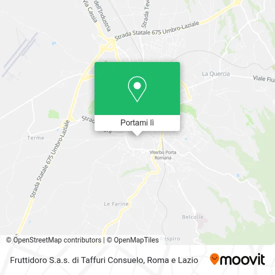 Mappa Fruttidoro S.a.s. di Taffuri Consuelo