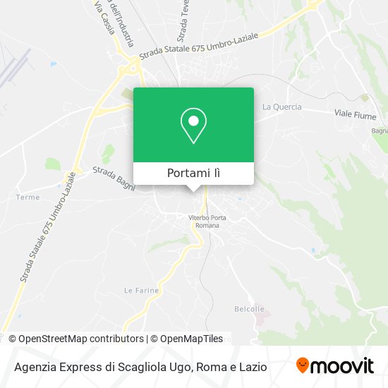 Mappa Agenzia Express di Scagliola Ugo