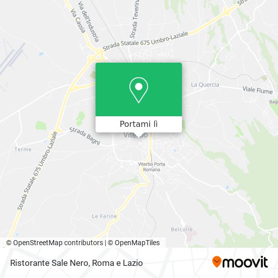 Mappa Ristorante Sale Nero