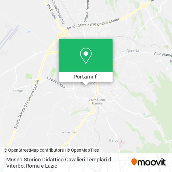 Mappa Museo Storico Didattico Cavalieri Templari di Viterbo