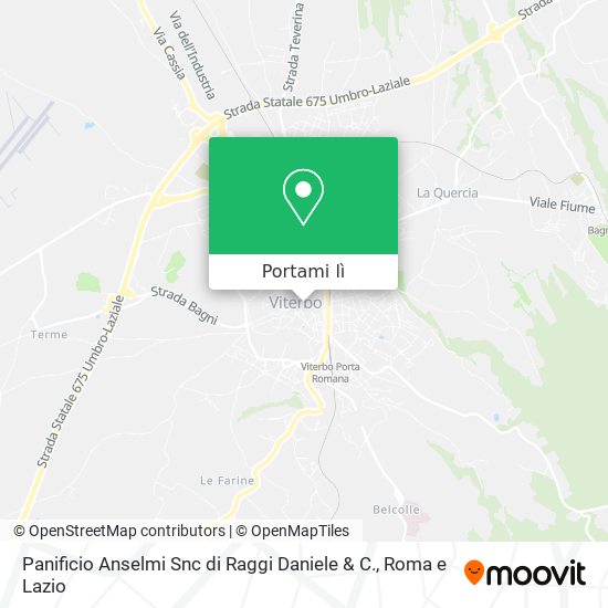 Mappa Panificio Anselmi Snc di Raggi Daniele & C.
