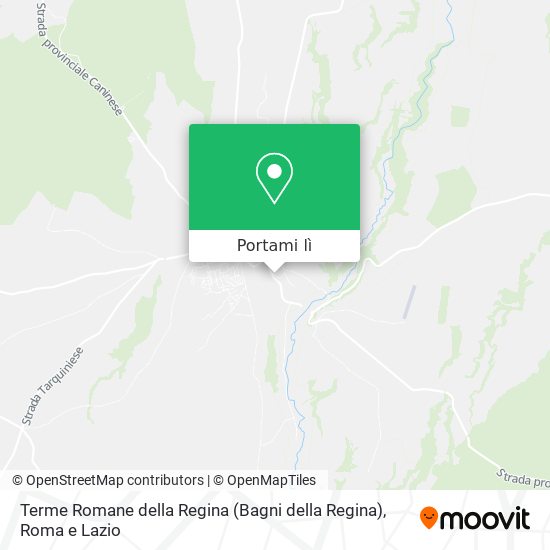 Mappa Terme Romane della Regina (Bagni della Regina)