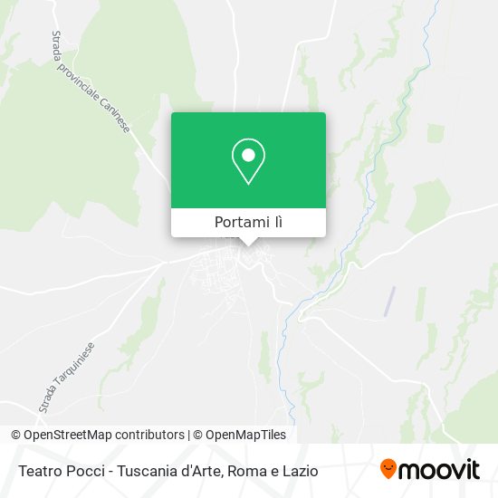 Mappa Teatro Pocci - Tuscania d'Arte
