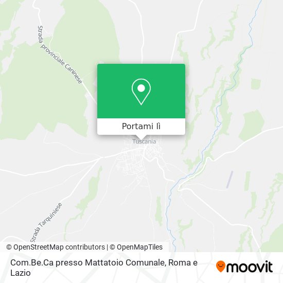 Mappa Com.Be.Ca presso Mattatoio Comunale