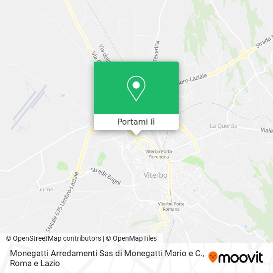 Mappa Monegatti Arredamenti Sas di Monegatti Mario e C.