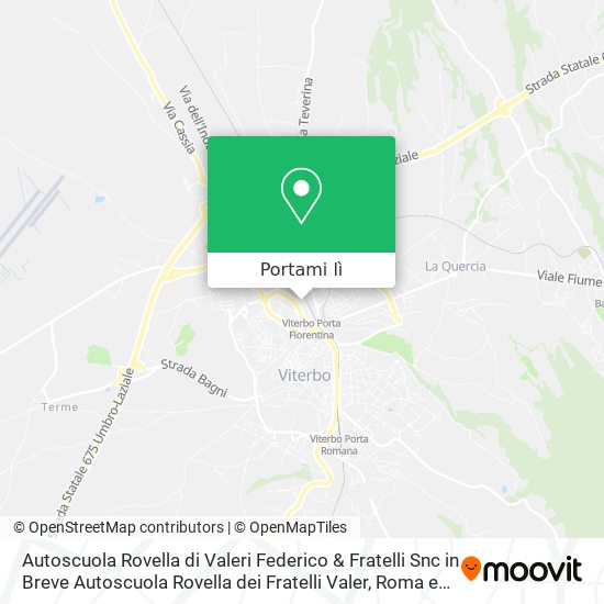 Mappa Autoscuola Rovella di Valeri Federico & Fratelli Snc in Breve Autoscuola Rovella dei Fratelli Valer