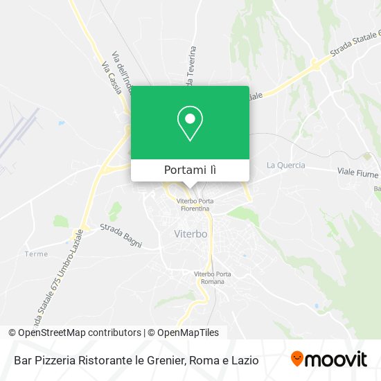 Mappa Bar Pizzeria Ristorante le Grenier