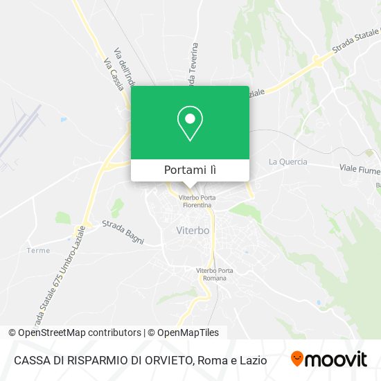 Mappa CASSA DI RISPARMIO DI ORVIETO