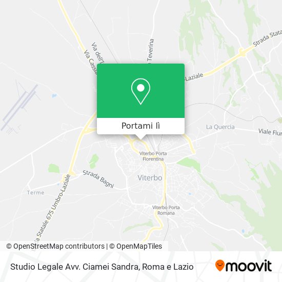 Mappa Studio Legale Avv. Ciamei Sandra