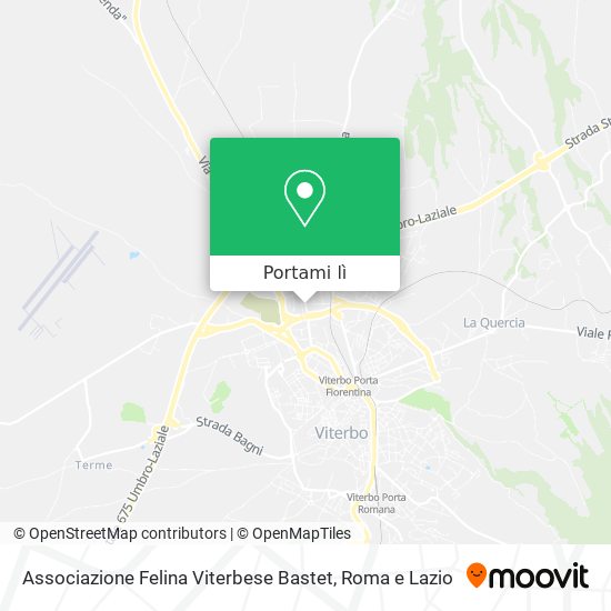 Mappa Associazione Felina Viterbese Bastet