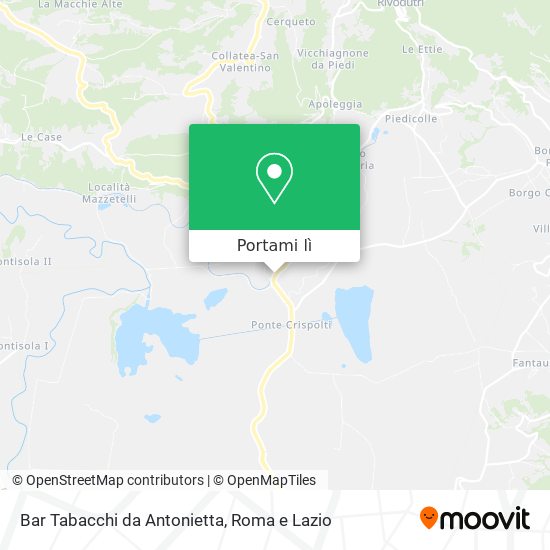 Mappa Bar Tabacchi da Antonietta