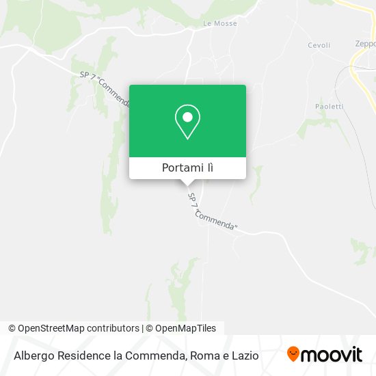 Mappa Albergo Residence la Commenda