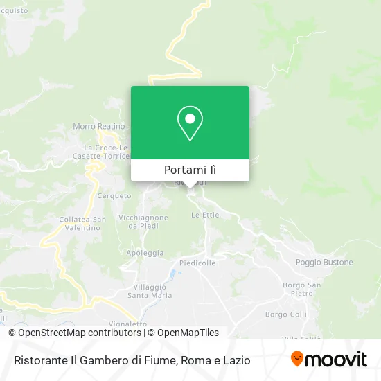 Mappa Ristorante Il Gambero di Fiume