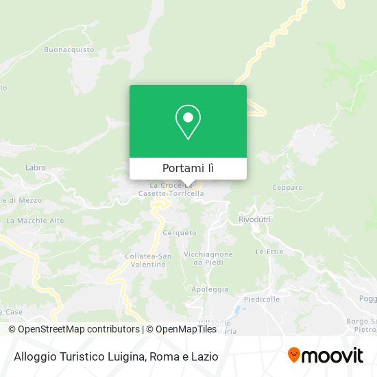 Mappa Alloggio Turistico Luigina
