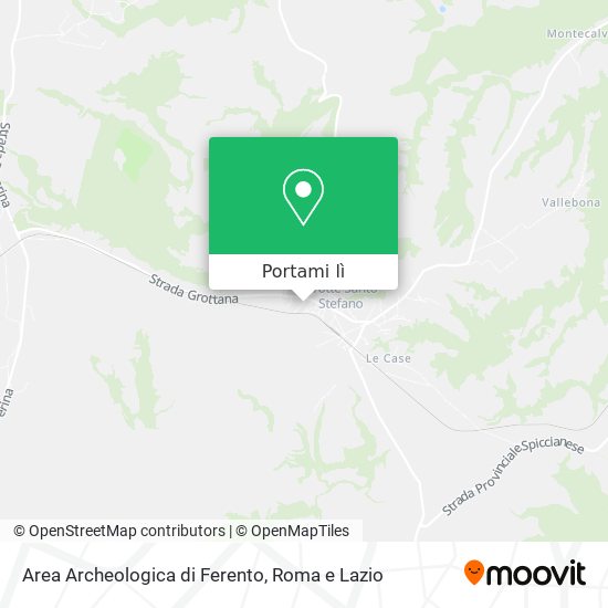 Mappa Area Archeologica di Ferento