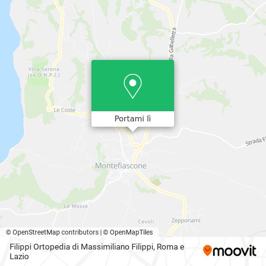 Mappa Filippi Ortopedia di Massimiliano Filippi
