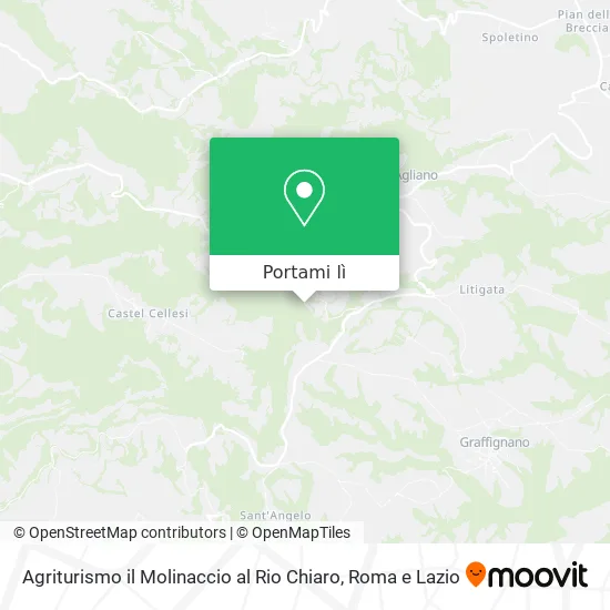 Mappa Agriturismo il Molinaccio al Rio Chiaro