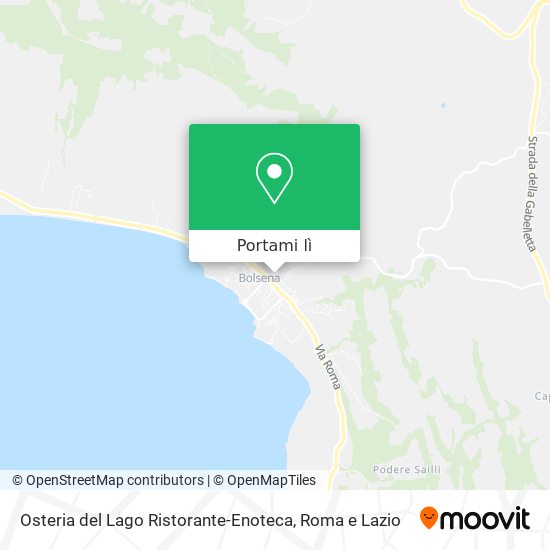 Mappa Osteria del Lago Ristorante-Enoteca