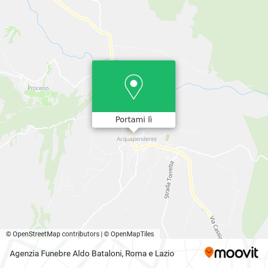 Mappa Agenzia Funebre Aldo Bataloni