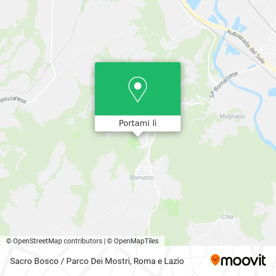 Mappa Sacro Bosco / Parco Dei Mostri