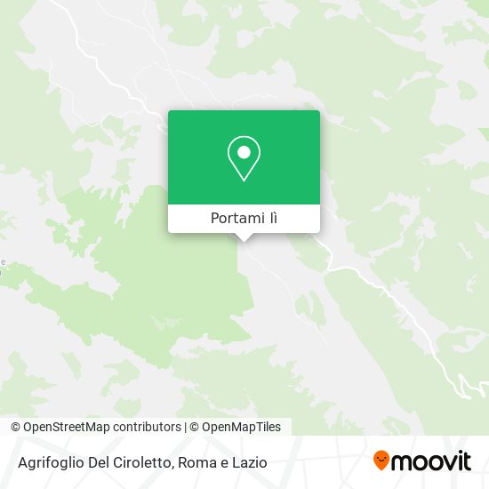 Mappa Agrifoglio Del Ciroletto