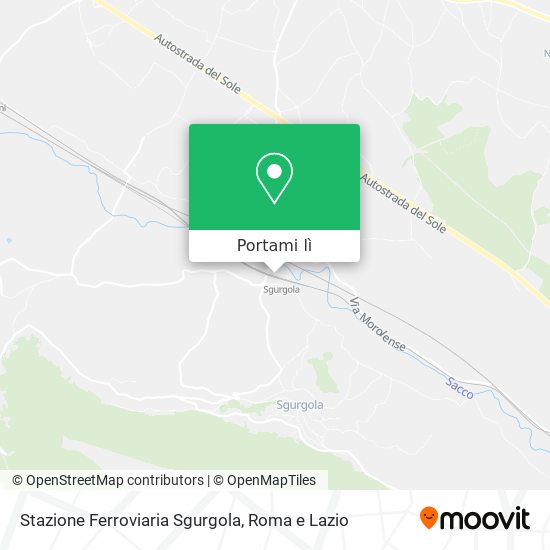 Mappa Stazione Ferroviaria Sgurgola