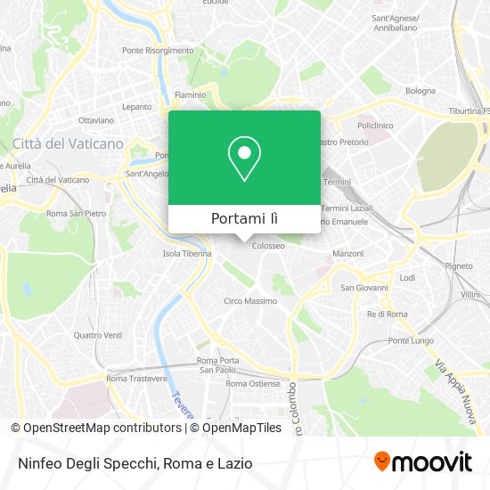 Mappa Ninfeo Degli Specchi