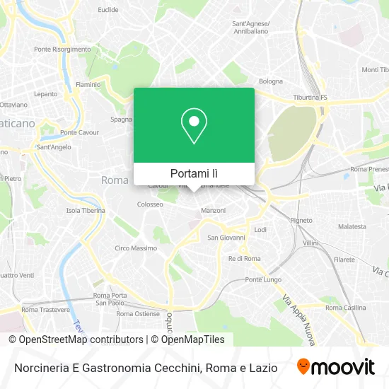 Mappa Norcineria E Gastronomia Cecchini