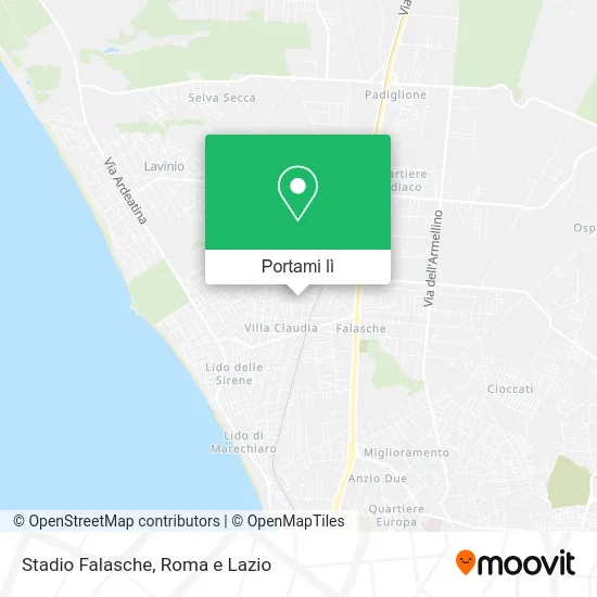 Mappa Stadio Falasche