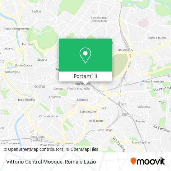 Mappa Vittorio Central Mosque