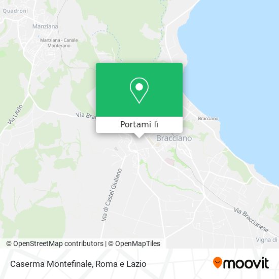Mappa Caserma Montefinale