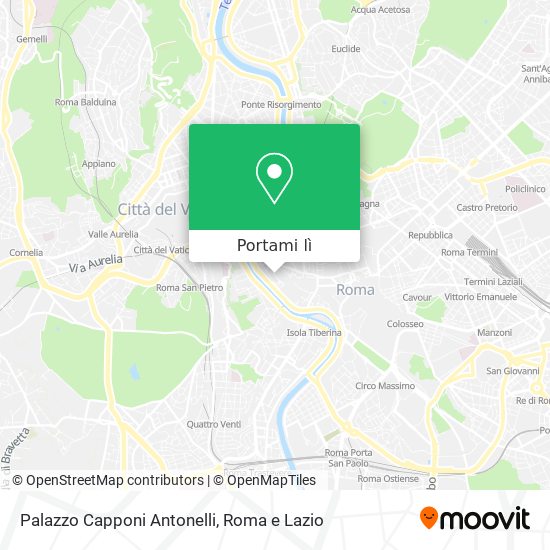 Mappa Palazzo Capponi Antonelli