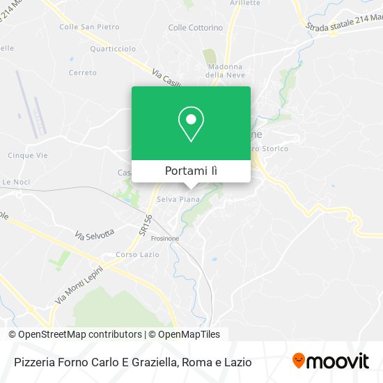 Mappa Pizzeria Forno Carlo E Graziella