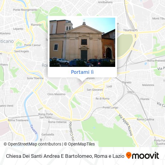Mappa Chiesa Dei Santi Andrea E Bartolomeo