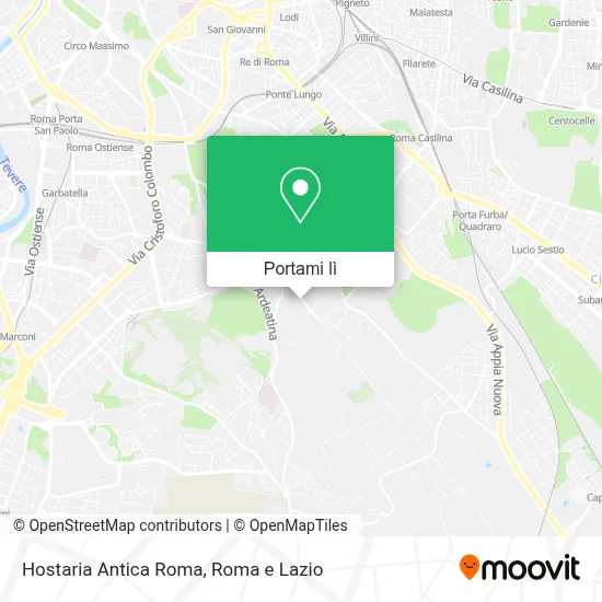 Mappa Hostaria Antica Roma