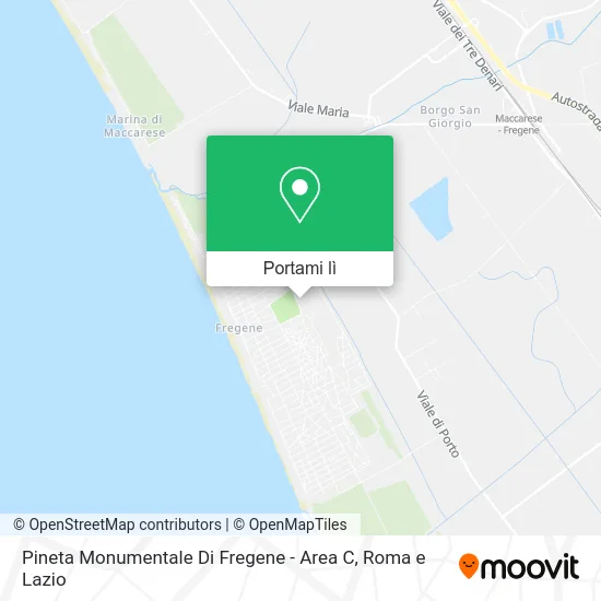 Mappa Pineta Monumentale Di Fregene - Area C