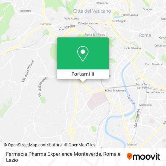 Mappa Farmacia Pharma Experience Monteverde