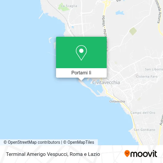 Mappa Terminal Amerigo Vespucci