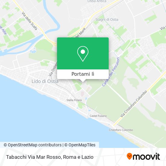 Mappa Tabacchi Via Mar Rosso