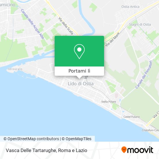 Mappa Vasca Delle Tartarughe