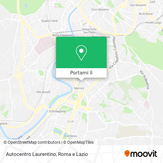 Mappa Autocentro Laurentino