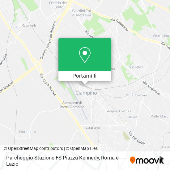 Mappa Parcheggio Stazione FS Piazza Kennedy