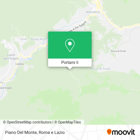 Mappa Piano Del Monte