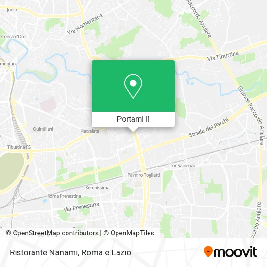 Mappa Ristorante Nanami