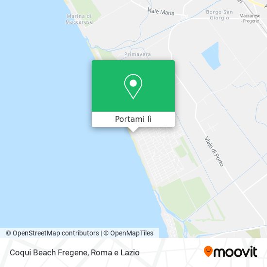 Mappa Coqui Beach Fregene