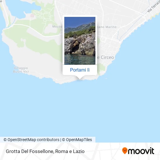 Mappa Grotta Del Fossellone