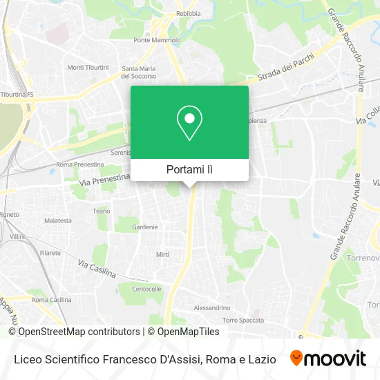 Mappa Liceo Scientifico Francesco D'Assisi