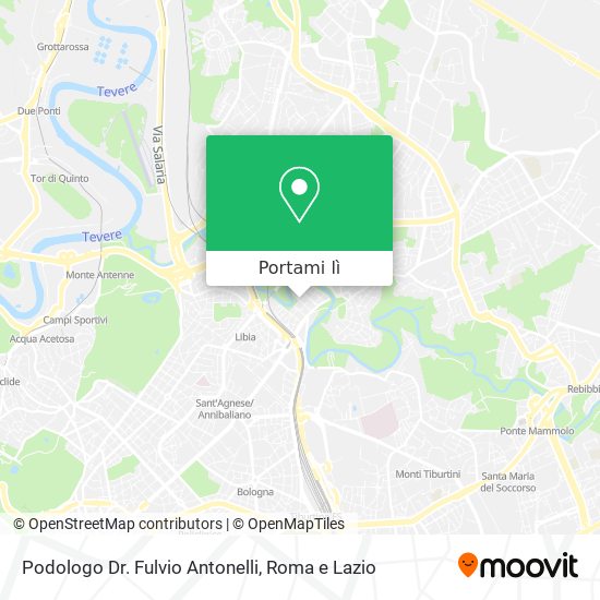 Mappa Podologo Dr. Fulvio Antonelli