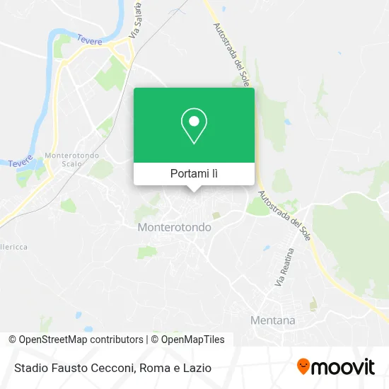 Mappa Stadio Fausto Cecconi